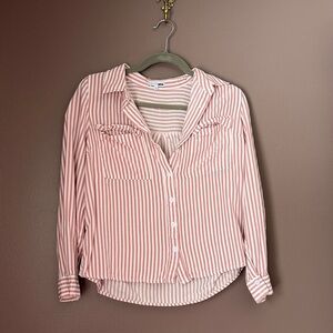 Striped Button-Up Shirt